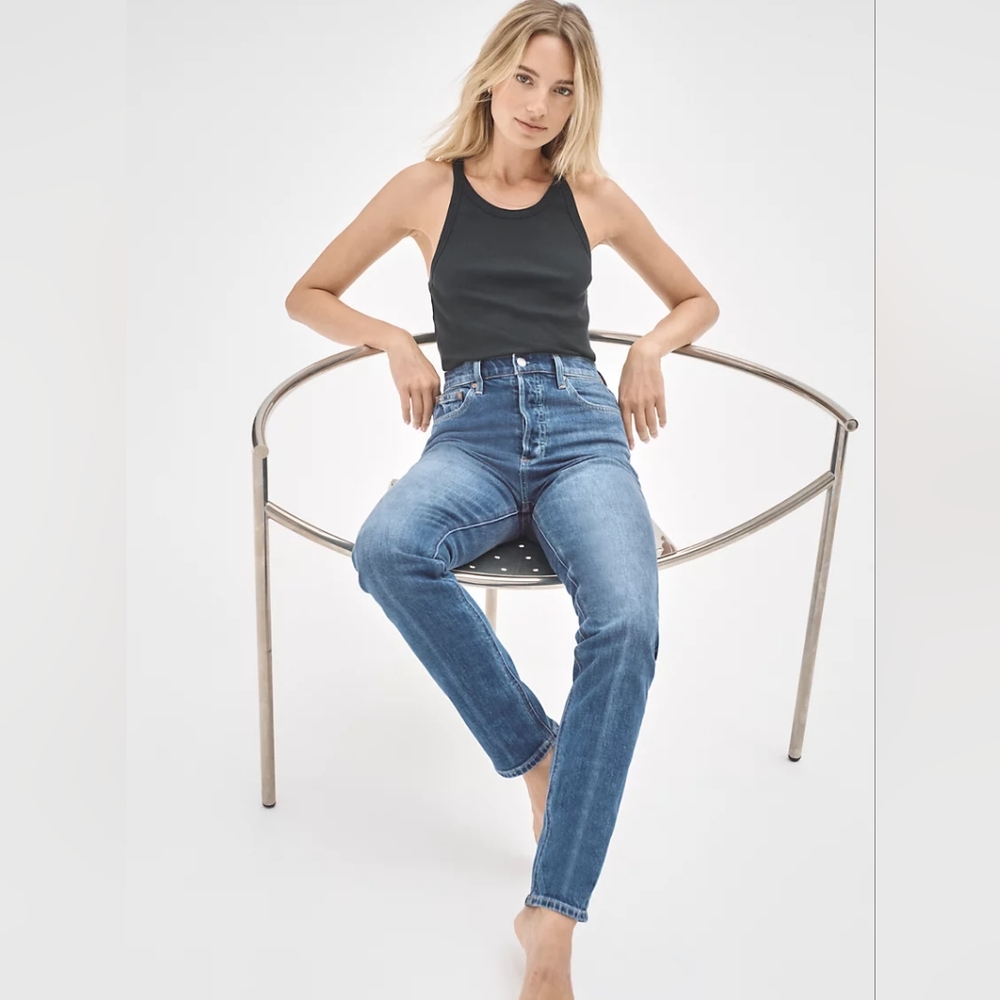 Yoko High Rise Slim Jean in 28L - Aritzia